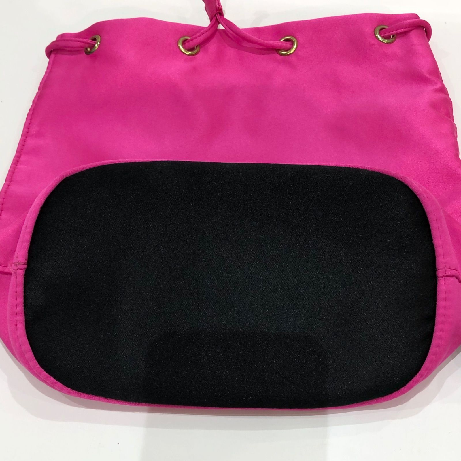 松前353 PRADA プラダ 巾着バッグ ピンク系 ポーチ ミニバッグ