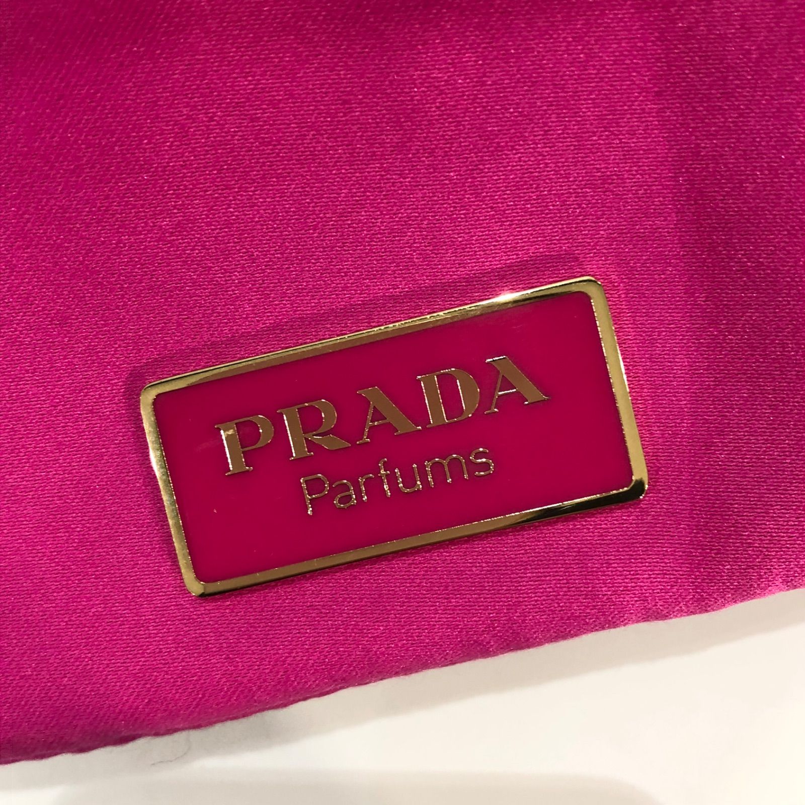 松前353 PRADA プラダ 巾着バッグ ピンク系 ポーチ ミニバッグ 