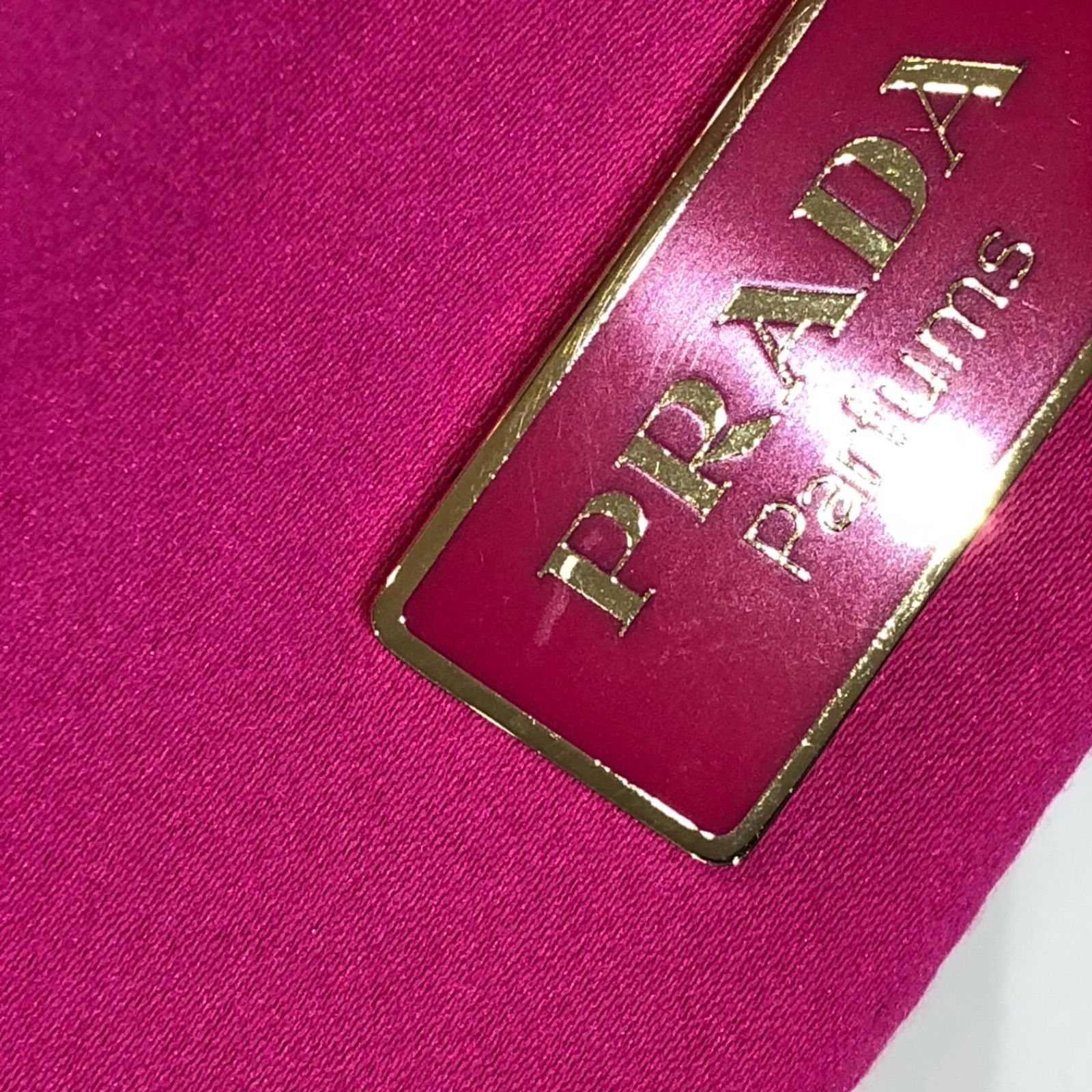 松前353 PRADA プラダ 巾着バッグ ピンク系 ポーチ ミニバッグ
