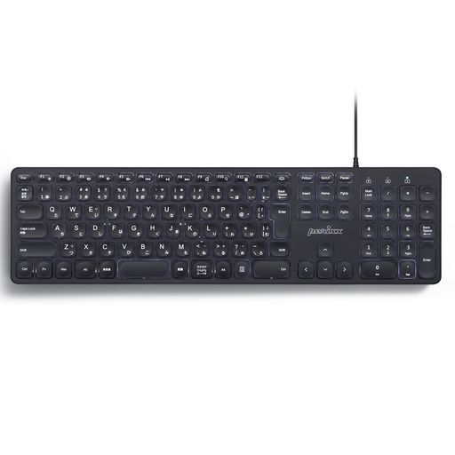 Perixx(ペリックス)PERIBOARD-331PERIBOARD-718Bフルサイズパンタグラフキー薄型キーボード英語配列(有線・バックライト・日本語配列)