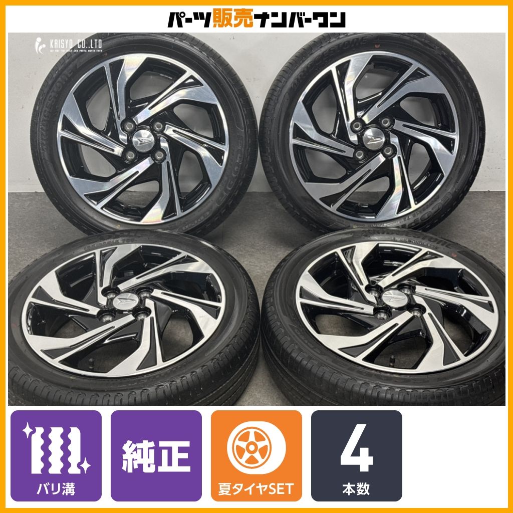 【バリ溝】ダイハツ タントカスタム 純正 15in 4.5J +45 PCD100 ブリヂストン エコピア EP150 165/55R15 ムーブ キャスト ウェイク 流用