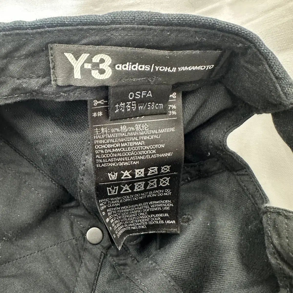 OS YOHJI YAMAMOTO ヨウジヤマモト ベースボールキャップ 帽子
