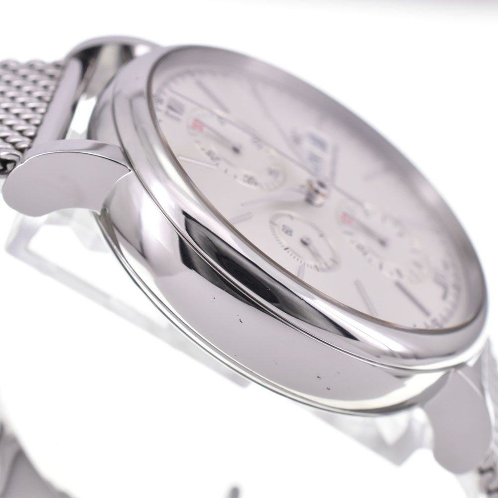 IWC IWC SCHAFFHAUSEN IW391037 ポートフィノ クロノグラフ デイデイト シルバー 自動巻き メンズ 美品 箱・保証書付き 腕時計 G#147199