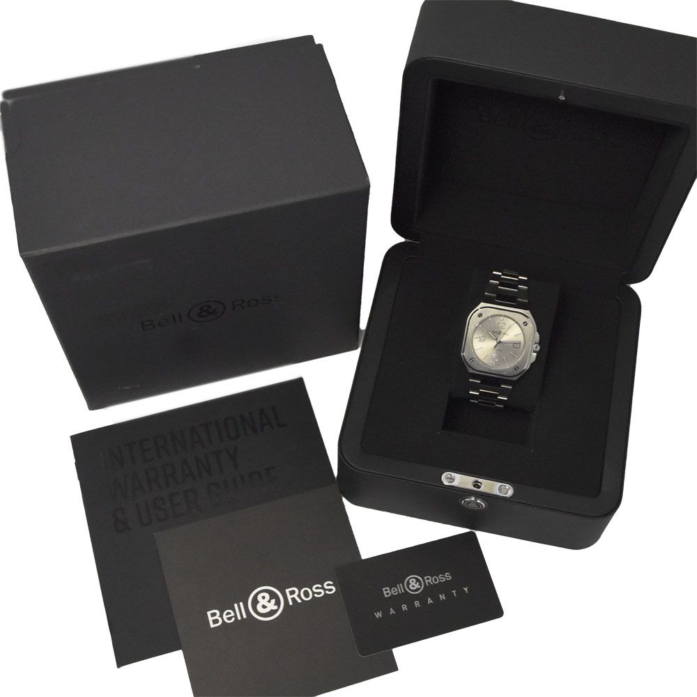 ベル&ロス Bell&Ross BR05A-GR-ST BR05 デイト グレー 自動巻き メンズ 良品 箱・保証書付き 腕時計 G#147282 ベル&ロス Bell&Ross BR05A-GR-ST BR05 デイト グレー 自動巻き メンズ 良品 箱・保証書付き 腕時計 G#147282