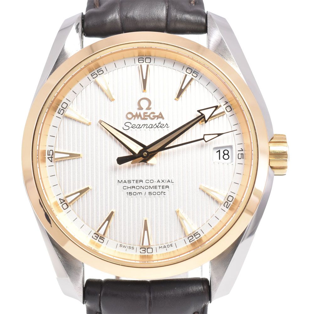 オメガ OMEGA 231.23.39.21.02.002 シーマスター シルバー/ゴールド 自動巻き メンズ 美品 箱・保証書付き 腕時計 G#147316