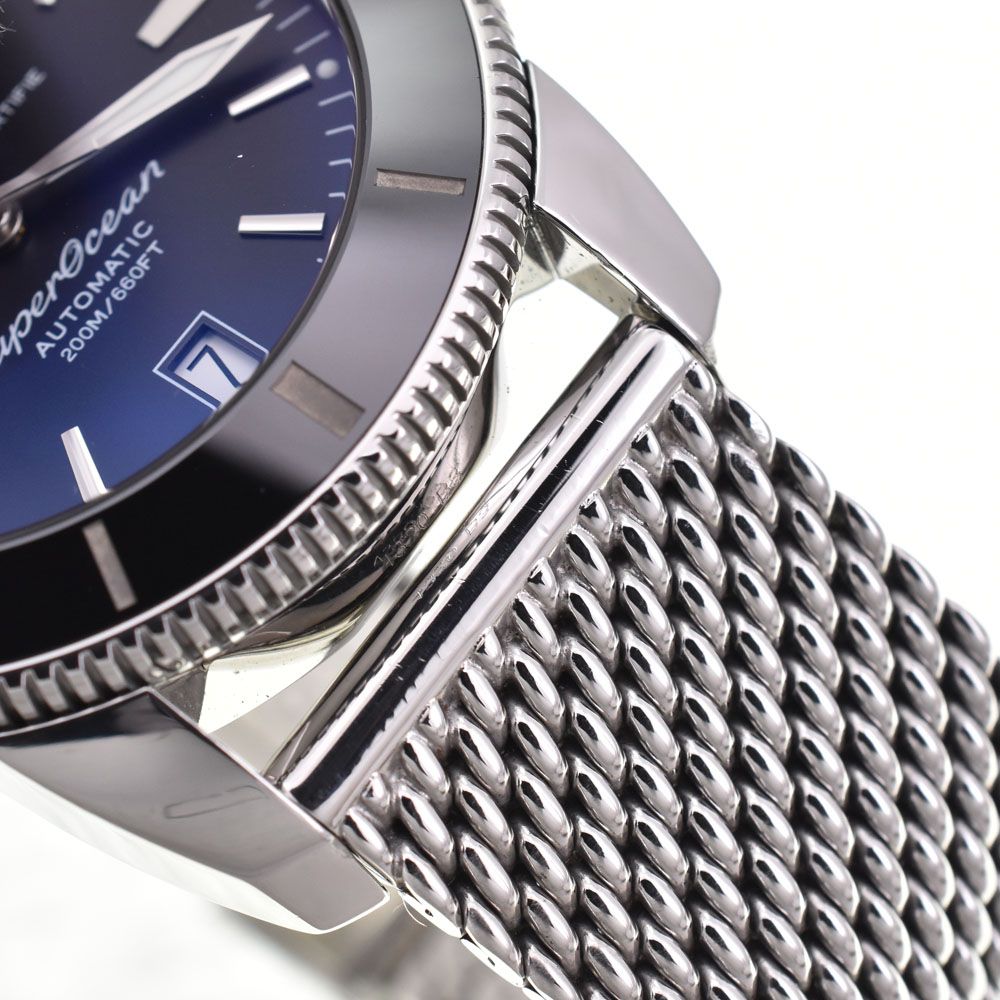 ブライトリング BREITLING AB2010 スーパーオーシャン ヘリテージII ブラック 自動巻き メンズ 良品 箱・保証書付き 腕時計 G#147369