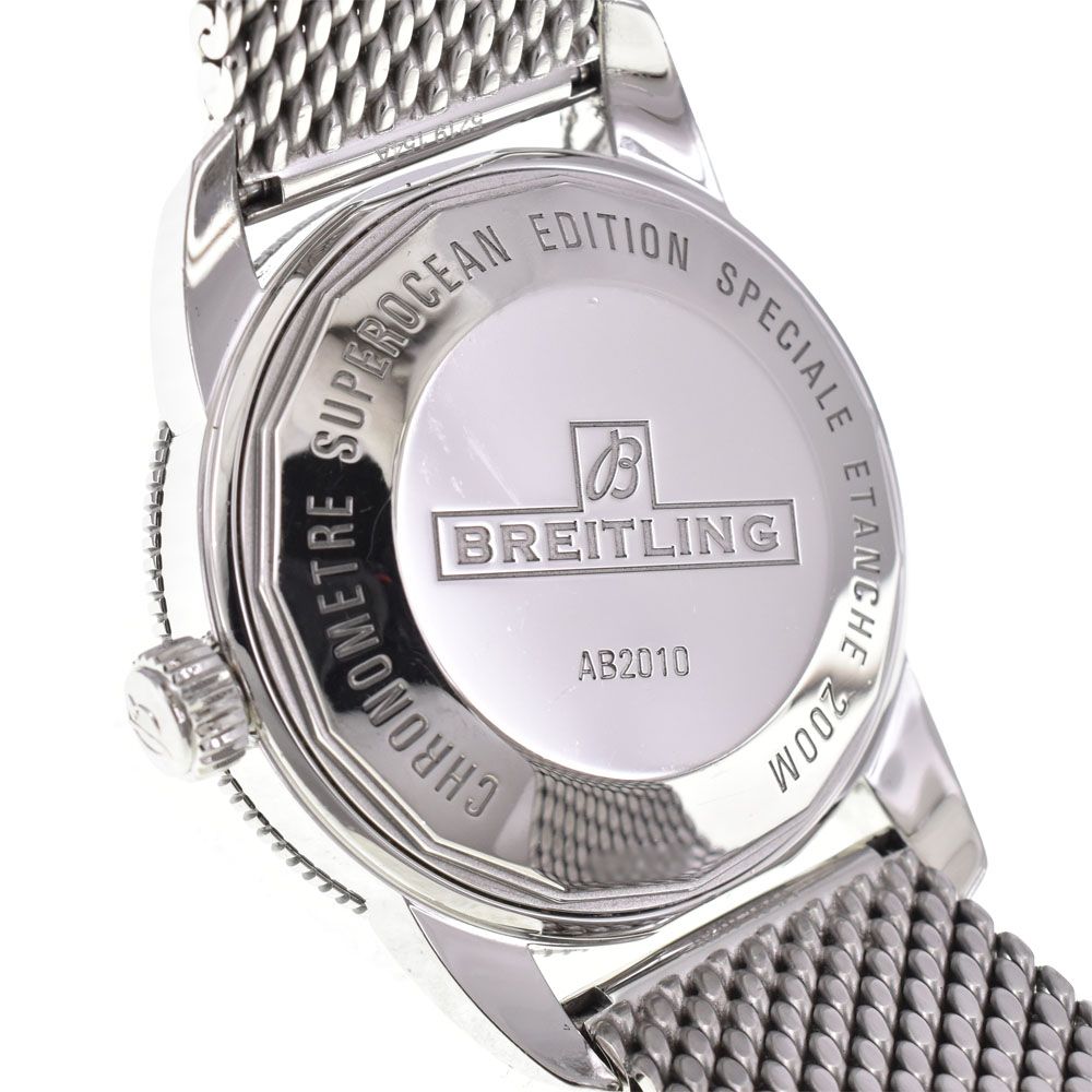 ブライトリング BREITLING AB2010 スーパーオーシャン ヘリテージII ブラック 自動巻き メンズ 良品 箱・保証書付き 腕時計 G#147369