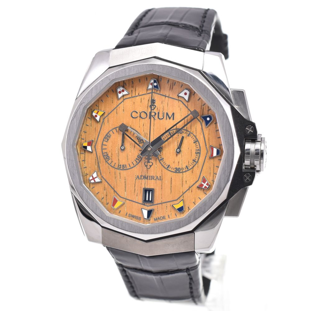 コルム CORUM 116.101.20/F249AW02 アドミラルズカップ ウッド 自動巻き メンズ 美品 箱・保証書付き 腕時計 G#147267 コルム CORUM 116.101.20/F249AW02 アドミラルズカップ ウッド 自動巻き メンズ 美品 箱・保証書付き 腕時計 G#147267