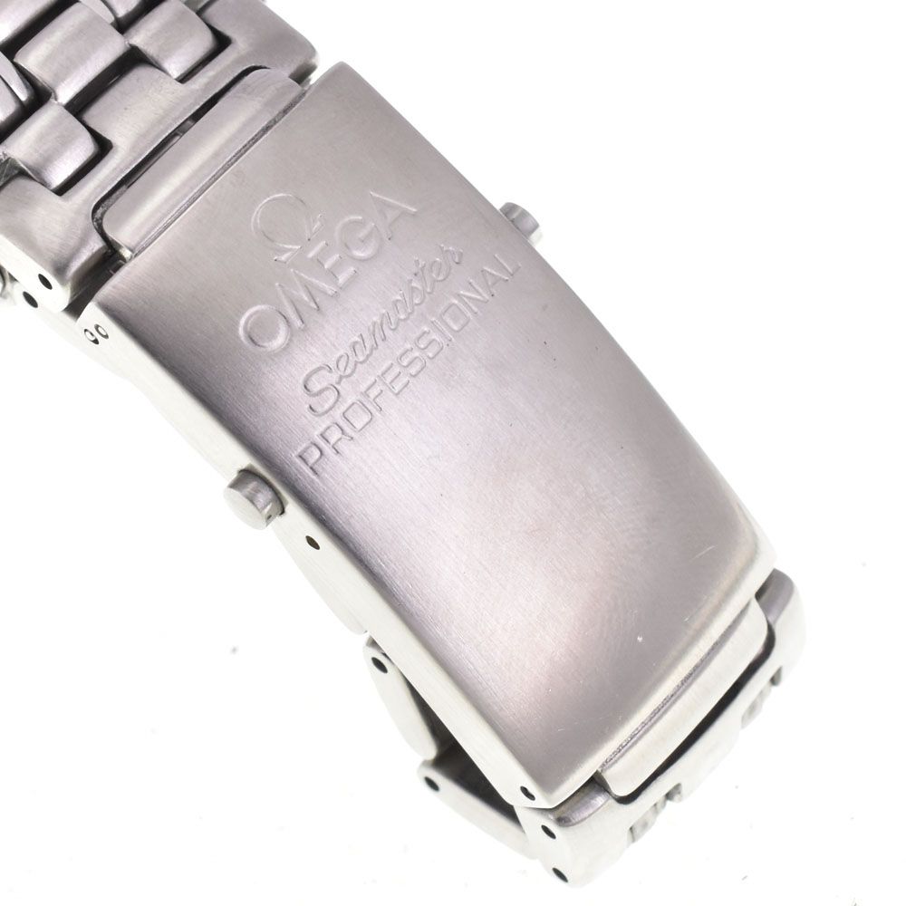 オメガ OMEGA 2598.80 シーマスター 300M クロノグラフ デイト ブルー 自動巻き メンズ 箱・保証書付き 腕時計 G#146593