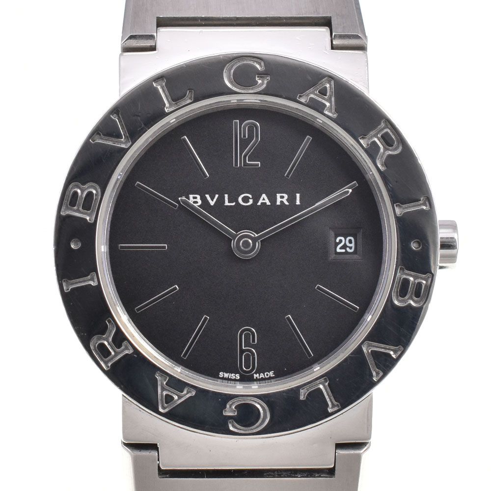 ブルガリ BVLGARI BB26SS ブルガリブルガリ デイト ブラック クォーツ レディース 良品 箱・保証書付き 腕時計 G#147084 42,720円