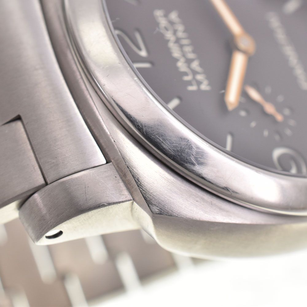 パネライ PANERAI PAM00352 ルミノール マリーナ スモールセコンド ブラウン 自動巻き メンズ 良品 箱・保証書付き 腕時計 G#147366