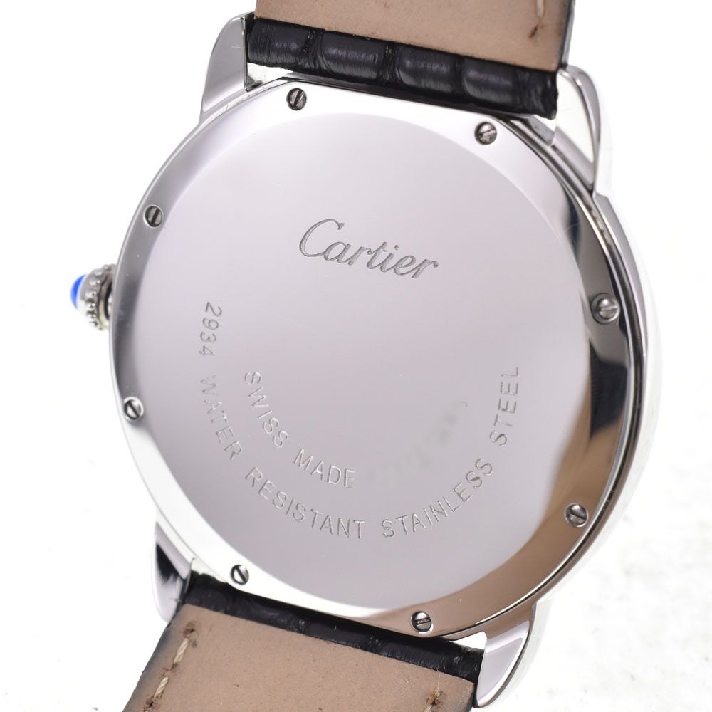 カルティエ CARTIER W6700255 ロンドソロLM デイト シルバー クォーツ