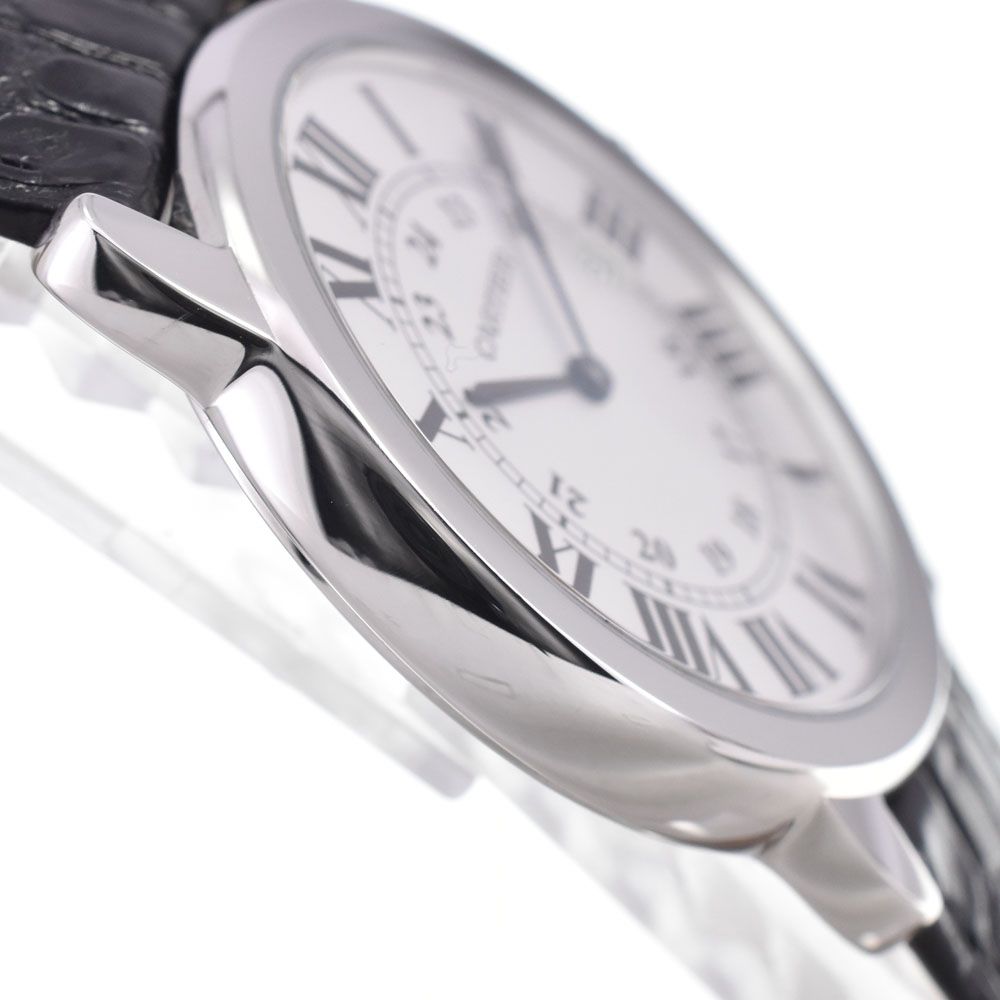 カルティエ CARTIER W6700255 ロンドソロLM デイト シルバー クォーツ メンズ 美品 腕時計 G#147189