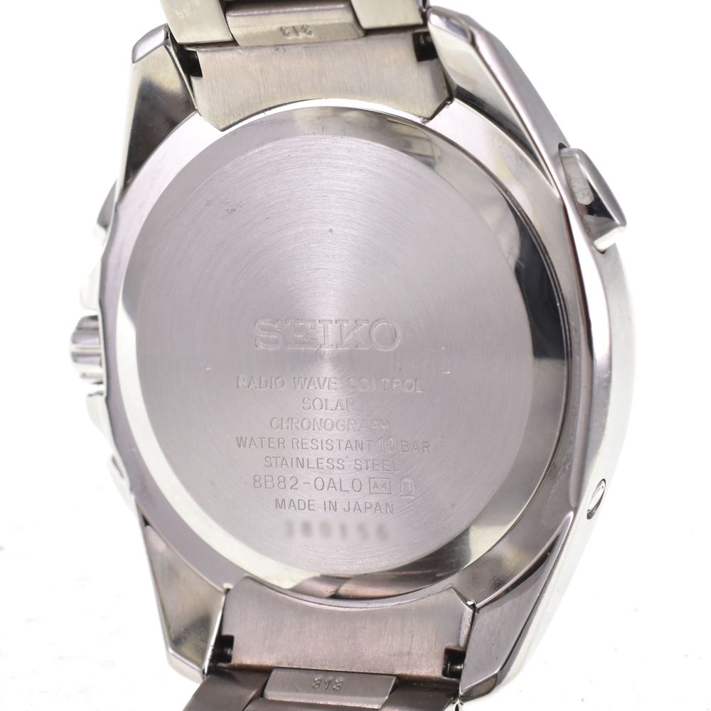 セイコー SEIKO 8B82-0AL0 ブライツ クロノグラフ ブルー ソーラー電波 メンズ 箱・保証書付き 腕時計 G#146761 セイコー SEIKO 8B82-0AL0 ブライツ クロノグラフ ブルー ソーラー電波 メンズ 箱・保証書付き 腕時計 G#146761