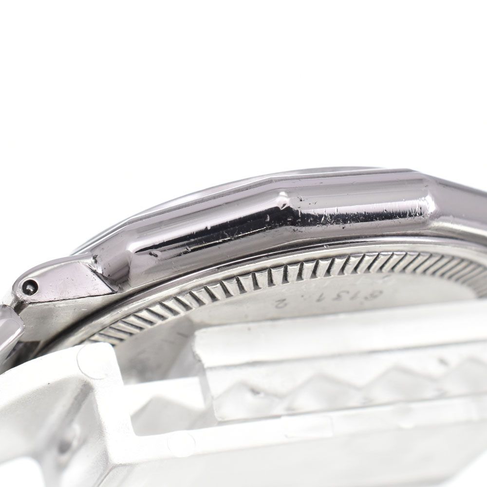 ボーム＆メルシェ Baume & Mercier 6131.2 リビエラ トリプルカレンダー ムーンフェイス ホワイト クォーツ メンズ 腕時計 G#146075