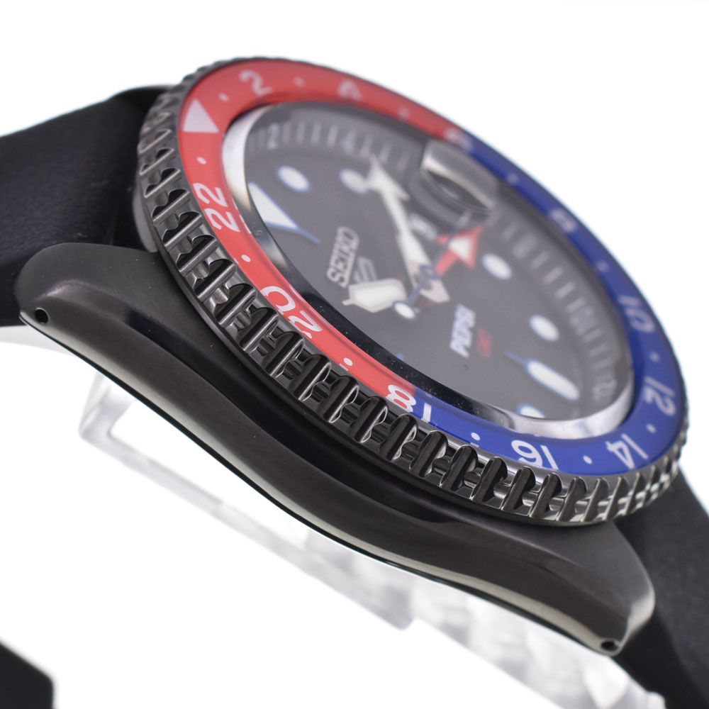 セイコー SEIKO SBSC023 セイコー 5スポーツ ペプシコラボレーション限定モデル 自動巻き メンズ 美品 箱・保証書付き 腕時計 G#147708