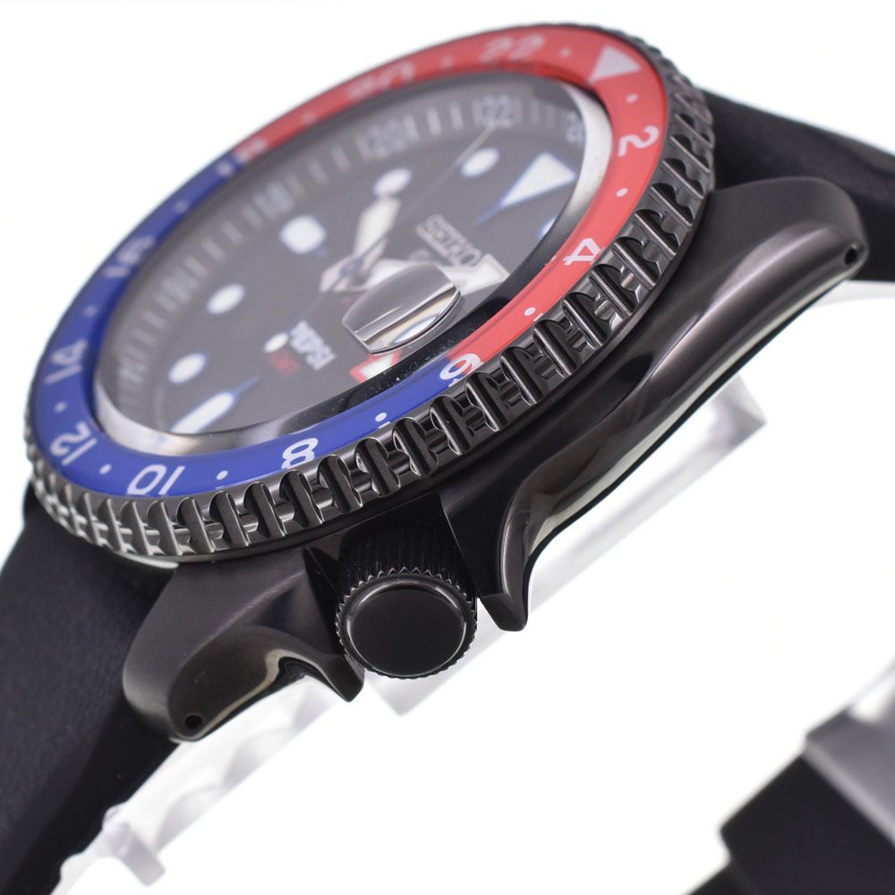 セイコー SEIKO SBSC023 セイコー 5スポーツ ペプシコラボレーション限定モデル 自動巻き メンズ 美品 箱・保証書付き 腕時計 G#147708