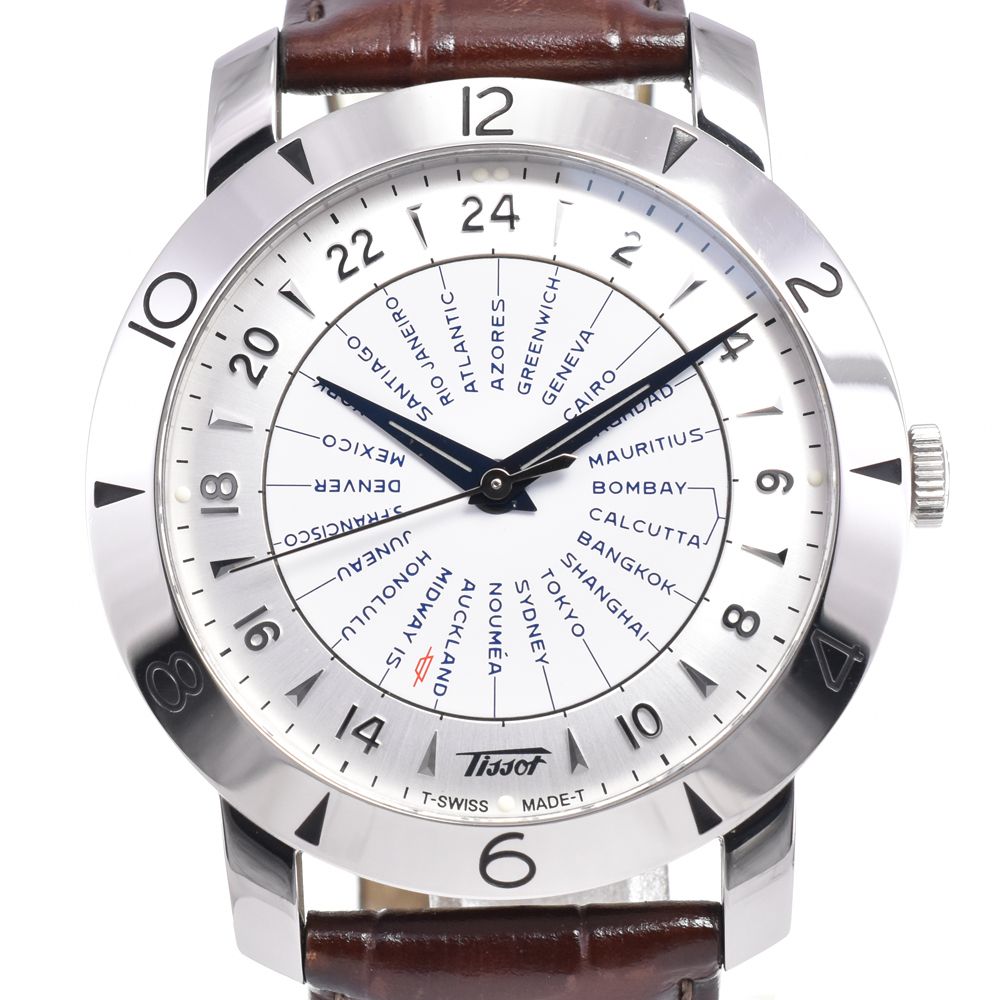 ティソ TISSOT T078.641.16.037.00 ヘリテージ ワールドタイマー 160周年記念モデル 自動巻き メンズ 箱・保証書付き 腕時計 G#147399