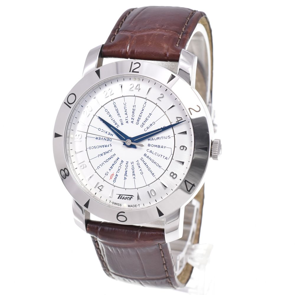 ティソ TISSOT T078.641.16.037.00 ヘリテージ ワールドタイマー 160周年記念モデル 自動巻き メンズ 箱・保証書付き 腕時計 G#147399 ティソ TISSOT T078.641.16.037.00 ヘリテージ ワールドタイマー 160周年記念モデル 自動巻き メンズ 箱・保証書付き 腕時計 G#147399