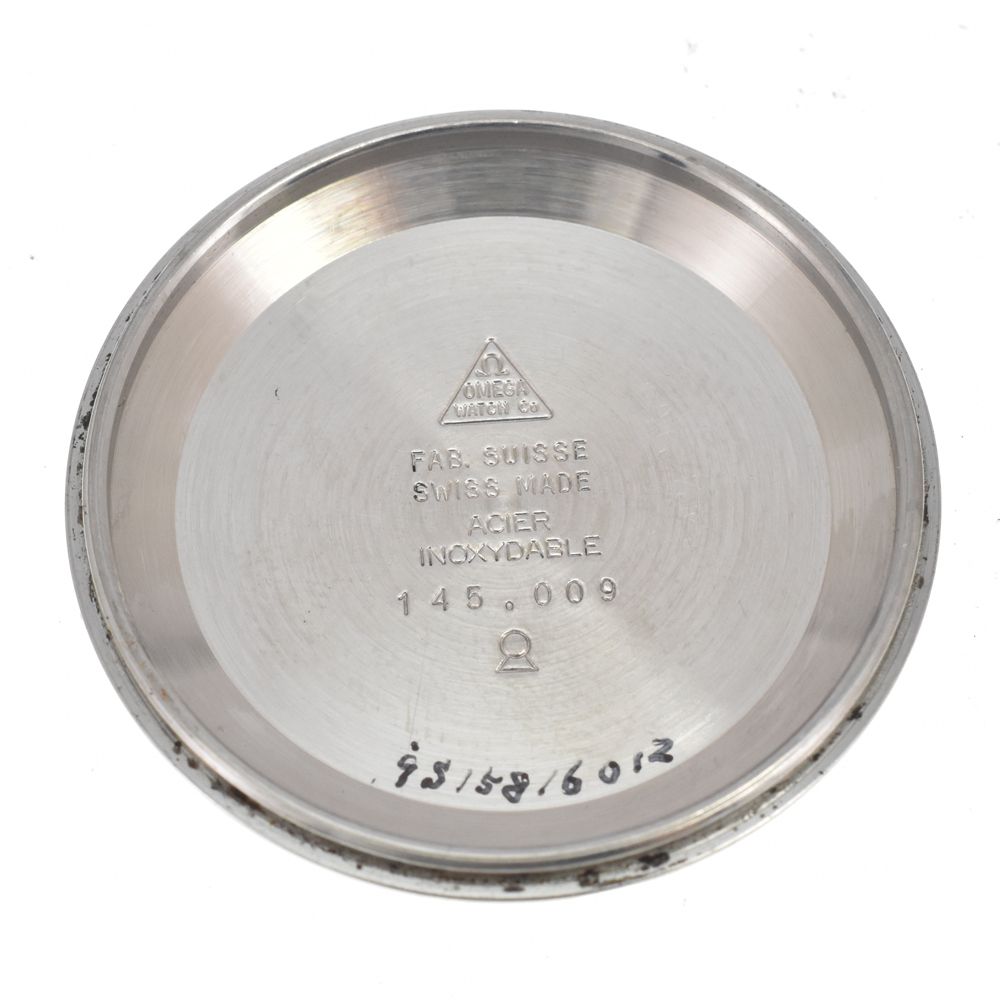 オメガ OMEGA 145.009 ヴィンテージ ジュネーブ クロノストップ Cal.865 ブルー 手巻き メンズ 美品 腕時計 Y#146217 オメガ OMEGA 145.009 ヴィンテージ ジュネーブ クロノストップ Cal.865 ブルー 手巻き メンズ 美品 腕時計 Y#146217