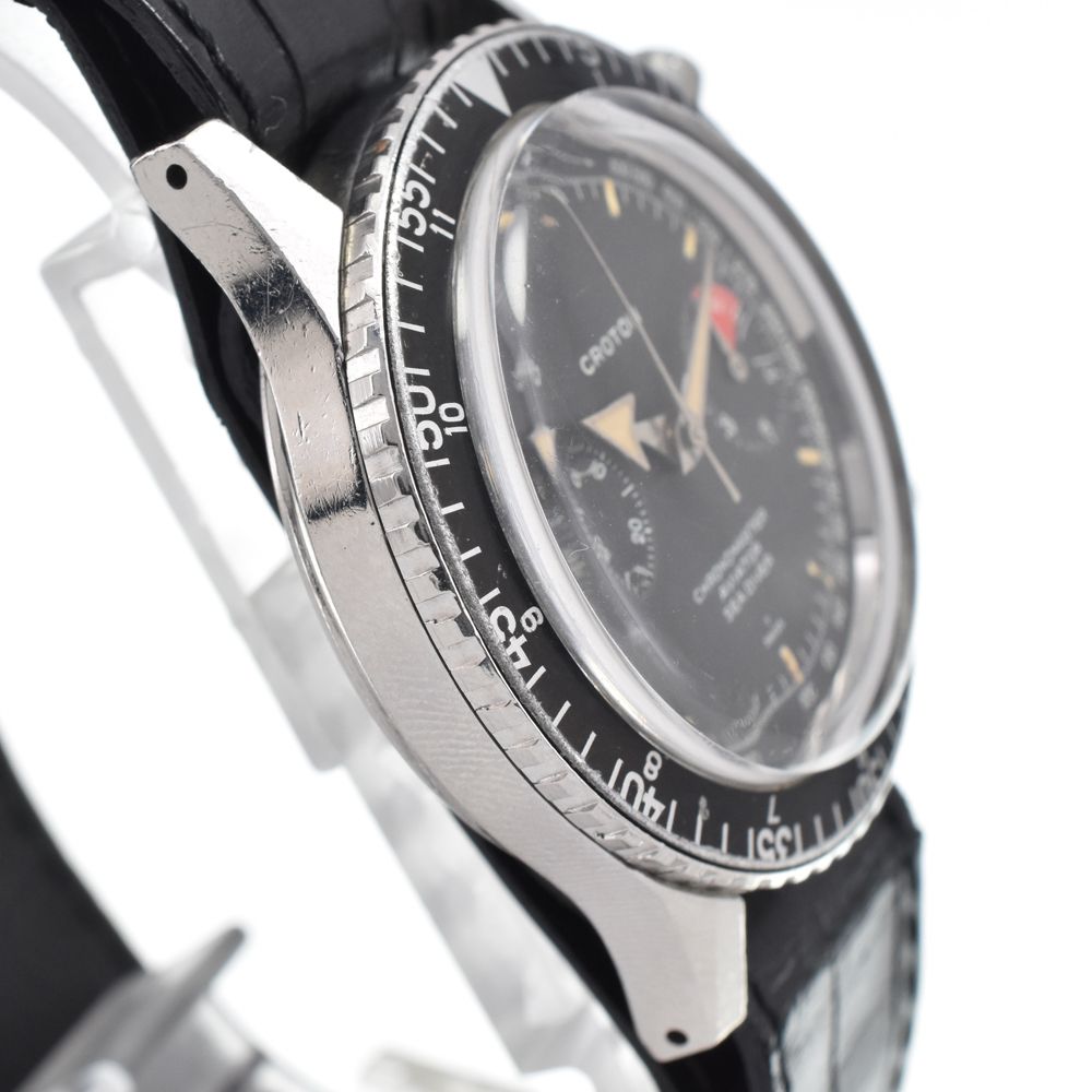 クロトン CROTON 9870 ヴィンテージ クロノマスター アヴィエイター シーダイバー クロノグラフ 手巻き メンズ 良品 腕時計 Y#146269 クロトン CROTON 9870 ヴィンテージ クロノマスター アヴィエイター シーダイバー クロノグラフ 手巻き メンズ 良品 腕時計 Y#146269