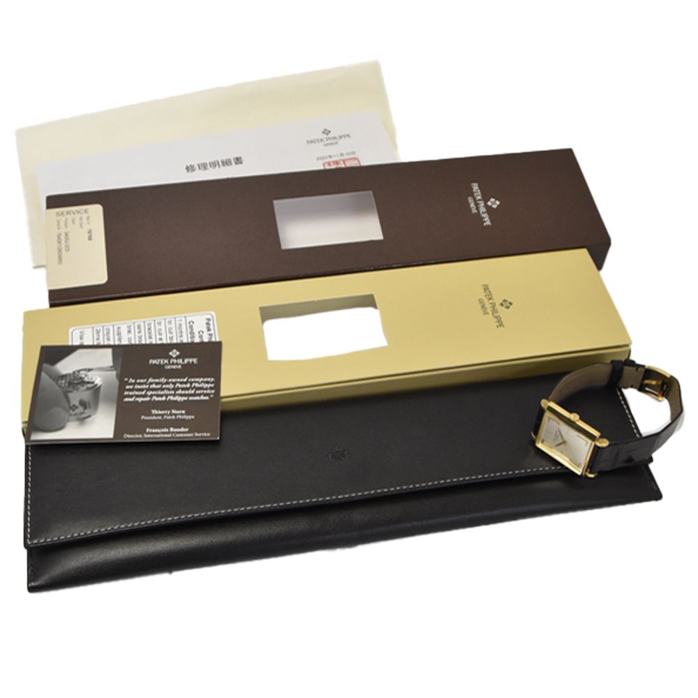 パテックフィリップ PATEK PHILIPPE 3405J-203 ヴィンテージ Cal.23-300 シルバー 手巻き メンズ 美品 箱付き 腕時計 Y#146335
