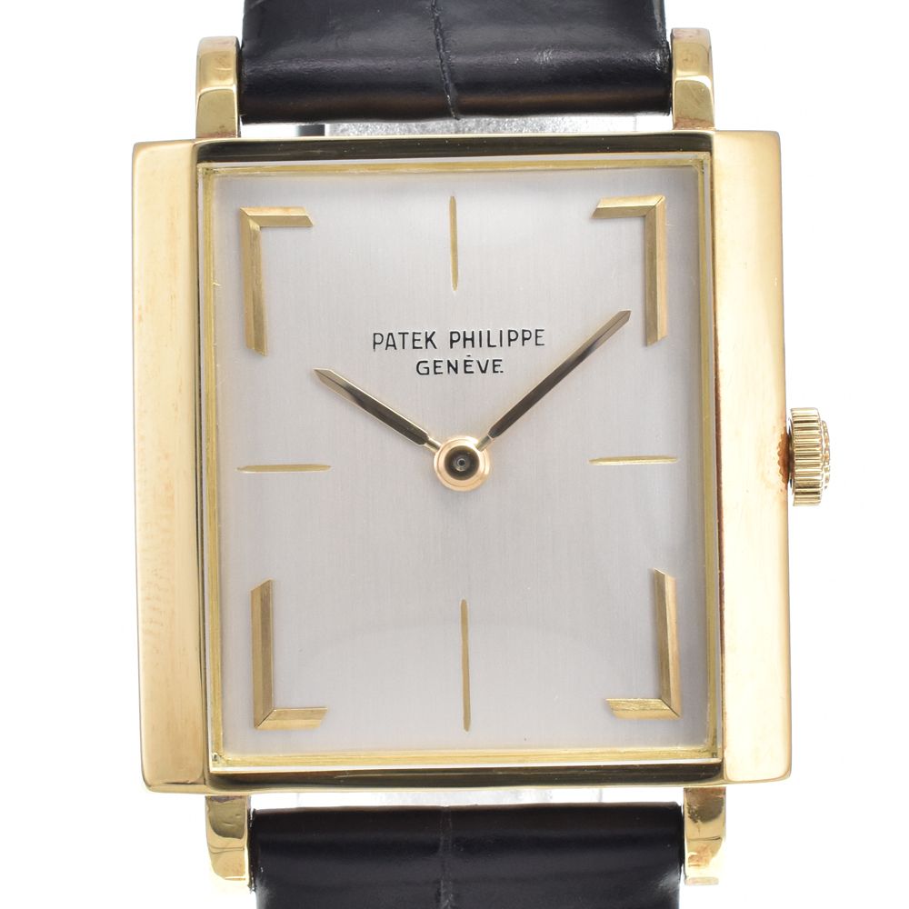 パテックフィリップ PATEK PHILIPPE 3405J-203 ヴィンテージ Cal.23-300 シルバー 手巻き メンズ 美品 箱付き 腕時計 Y#146335