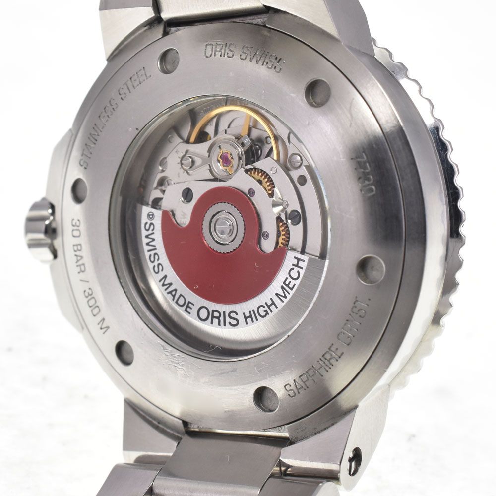 オリス ORIS 7730 アクイス デイト ブラック 自動巻き メンズ 良品 腕時計 G#147258 オリス ORIS 7730 アクイス デイト ブラック 自動巻き メンズ 良品 腕時計 G#147258