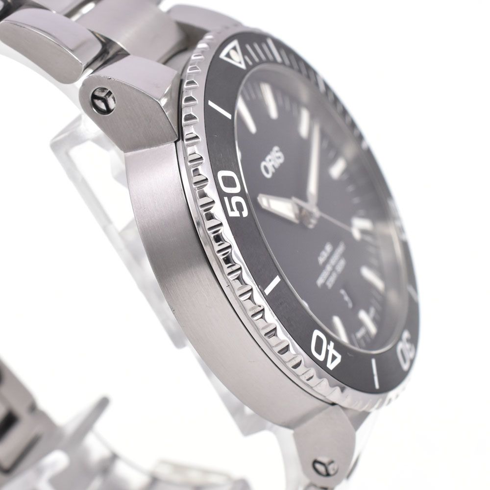 オリス ORIS 7730 アクイス デイト ブラック 自動巻き メンズ 良品 腕時計 G#147258 オリス ORIS 7730 アクイス デイト ブラック 自動巻き メンズ 良品 腕時計 G#147258