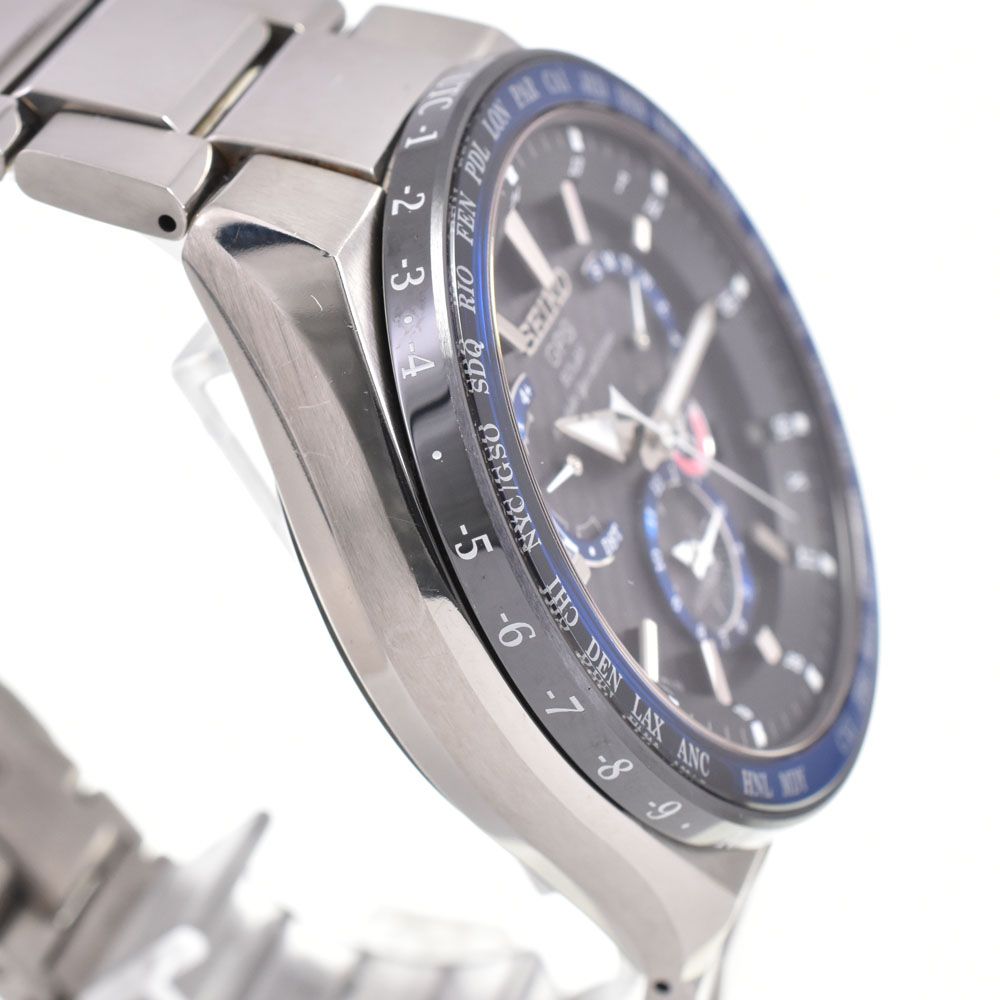 セイコー SEIKO 8X53-0AX0-2 アストロン デイデイト ネイビー ソーラー メンズ 箱付き 腕時計 G#147563 セイコー SEIKO 8X53-0AX0-2 アストロン デイデイト ネイビー ソーラー メンズ 箱付き 腕時計 G#147563
