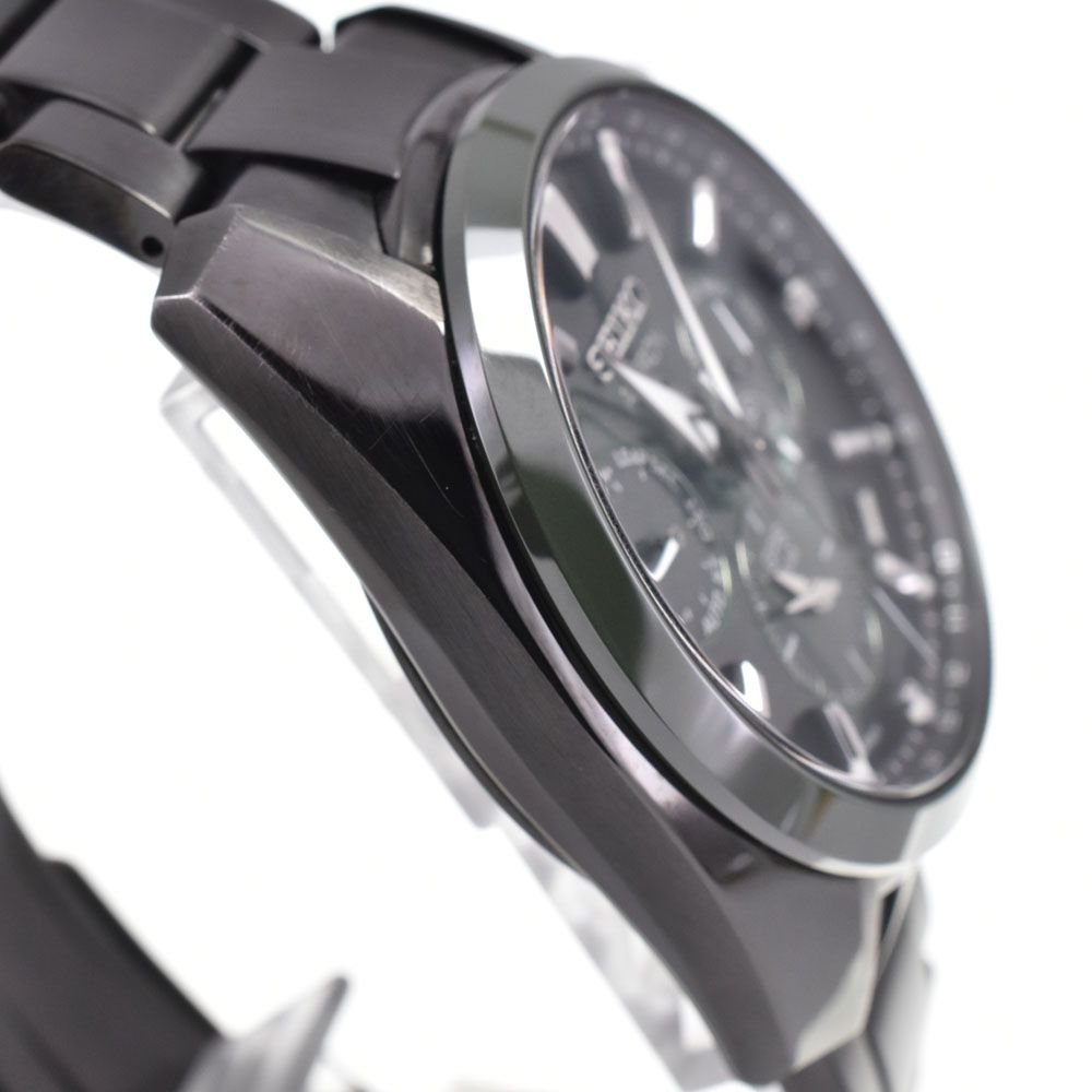 セイコー SEIKO 5X53-0BD0 アストロン デイデイト ダークグリーン ソーラー電波 メンズ 美品 箱付き 腕時計 G#147625