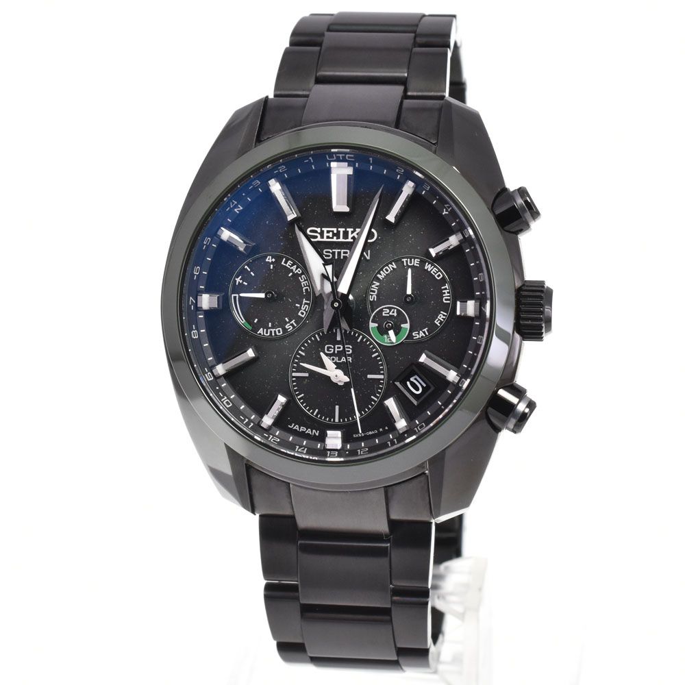 セイコー SEIKO 5X53-0BD0 アストロン デイデイト ダークグリーン ソーラー電波 メンズ 美品 箱付き 腕時計 G#147625