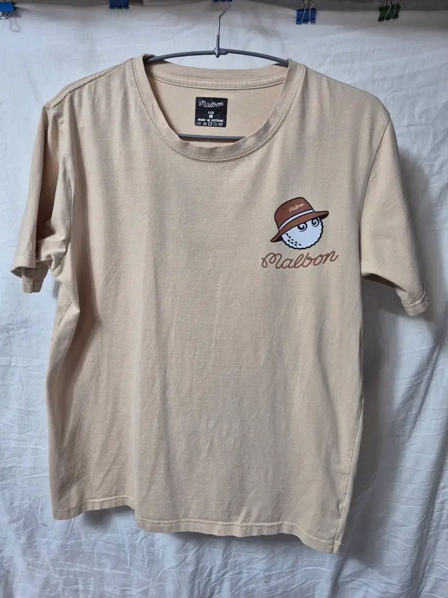 マルボンゴルフ Tシャツ ベージュ M 48x64cm