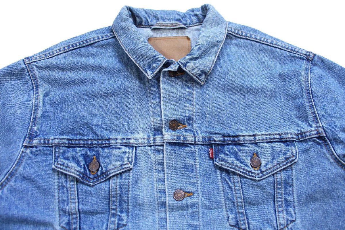 90s USA製 Levi'sリーバイス デニムジャケット 4ポケット☆オールド 90s USA製 Levi'sリーバイス デニムジャケット 4ポケット☆オールド