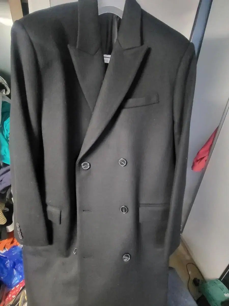 Danswer ダブルブレスト オーバーサイズ ウールカシミア ロングコート/46