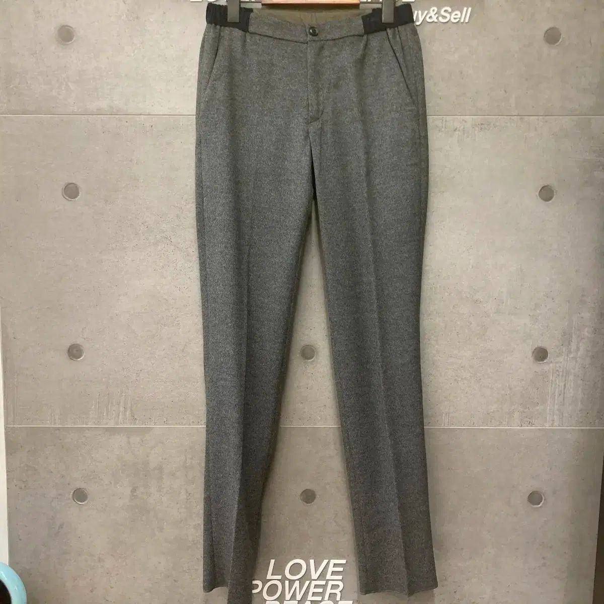 新品 COLOR KOLOR ウールxカシミア バンディング スラックス パンツグレー-G032312