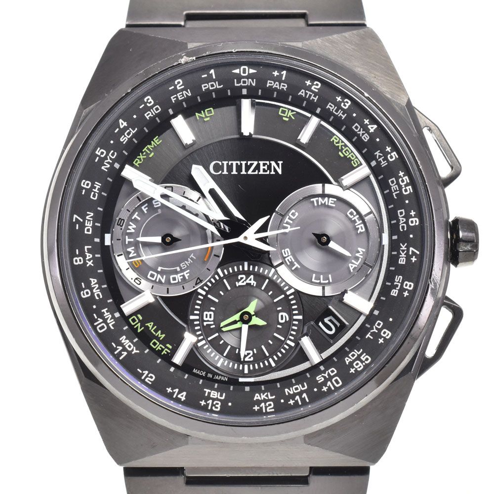 シチズン CITIZEN CC9004-51E/F900-TO21441 ザ・シチズン エコドライブ ブラック ソーラー メンズ 箱・保証書付き 腕時計 G#146807