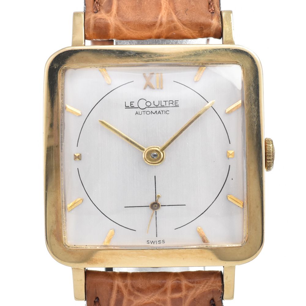 ジャガー・ルクルト JAEGER-LECOULTRE ヴィンテージ スモールセコンド Cal.P812 シルバー 自動巻き メンズ 美品 腕時計 Y#146305