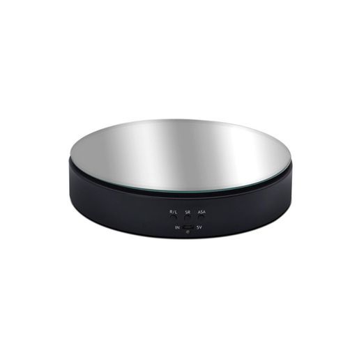 電動回転ディスプレイスタンド、バッテリーUSB使用ターンテーブルベアリング10KG(黒い)