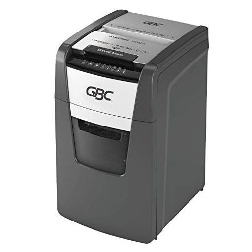 GBCオートフィードクロスカットシュレッダーGSH150AFX-Eダストボックス容量44Lブラック自動細断A4コピー用紙150枚連続使用約30分プラスチックカード細断可静音オフィス用業務用