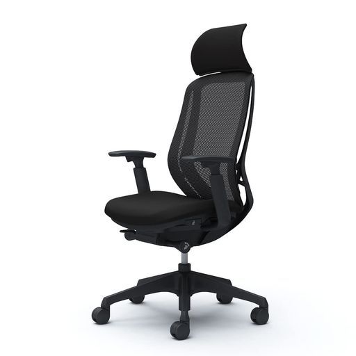 オカムラオフィスチェア完成品組立不要シルフィーエクストラハイバック背メッシュアジャストアームブラック樹脂脚ブラックフレームブラックC68AZR-FMP1