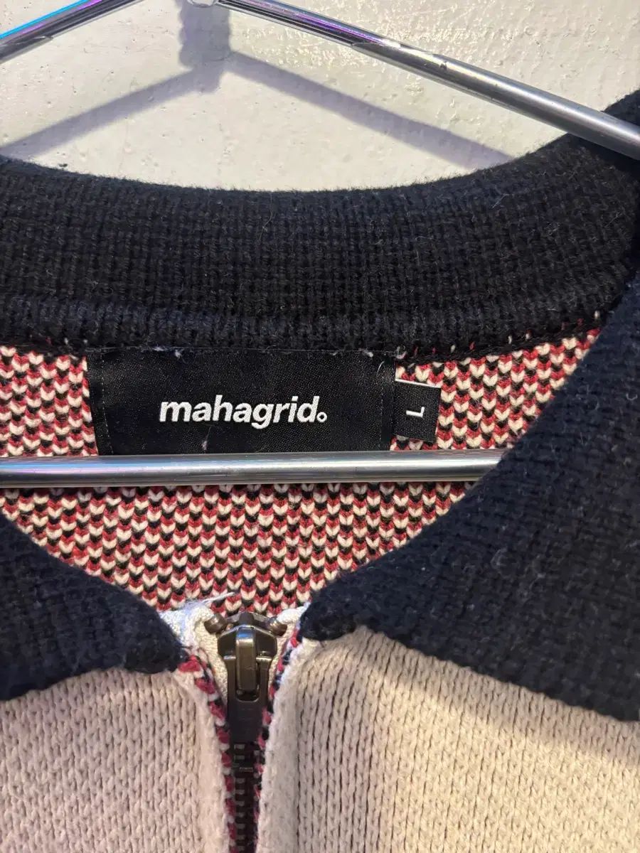 マハグリッド MAHANGRID 正規品 麻 麻 ジップアップニット マハグリッド MAHANGRID 正規品 麻 麻 ジップアップニット