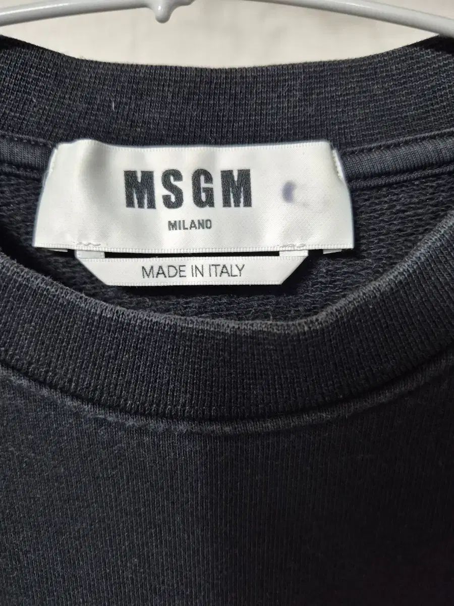 MSGM ブラック ロゴ スウェット Tシャツ MSGM ブラック ロゴ スウェット Tシャツ
