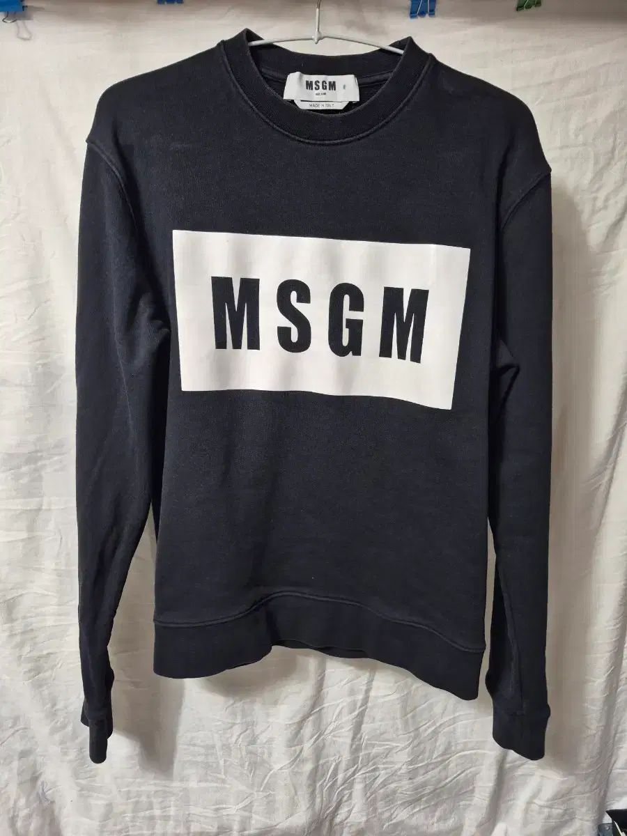 MSGM ブラック ロゴ スウェット Tシャツ