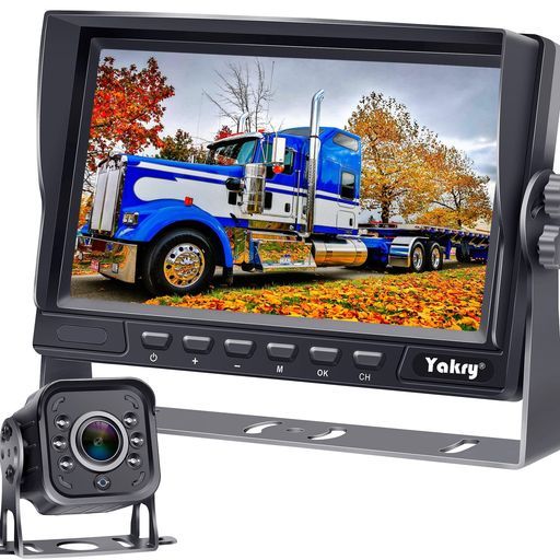YakryY-031080P7インチバックカメラモニターセットIPSバックモニターAHDバックカメラバックカメラセットバックアップカメラ正像/鏡像切替対応ガイドライン有無表示12V/24V対応大型自動車対応…
