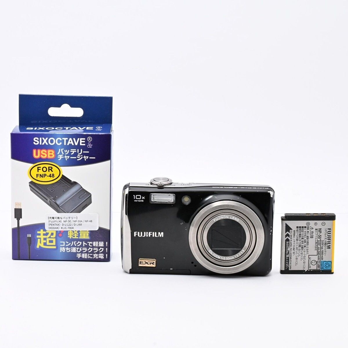 1366＜並品＞ FUJIFILM デジタルカメラ FinePix F80EXR ブラック FX 