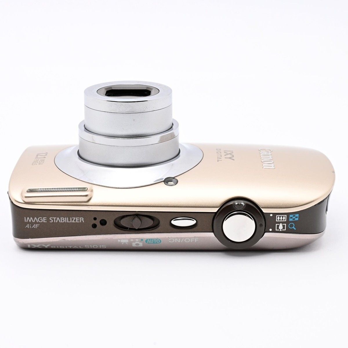 1374＜良品＞ Canon デジタルカメラ IXY DIGITAL イクシ 510 IS ゴールド IXYD510IS GL