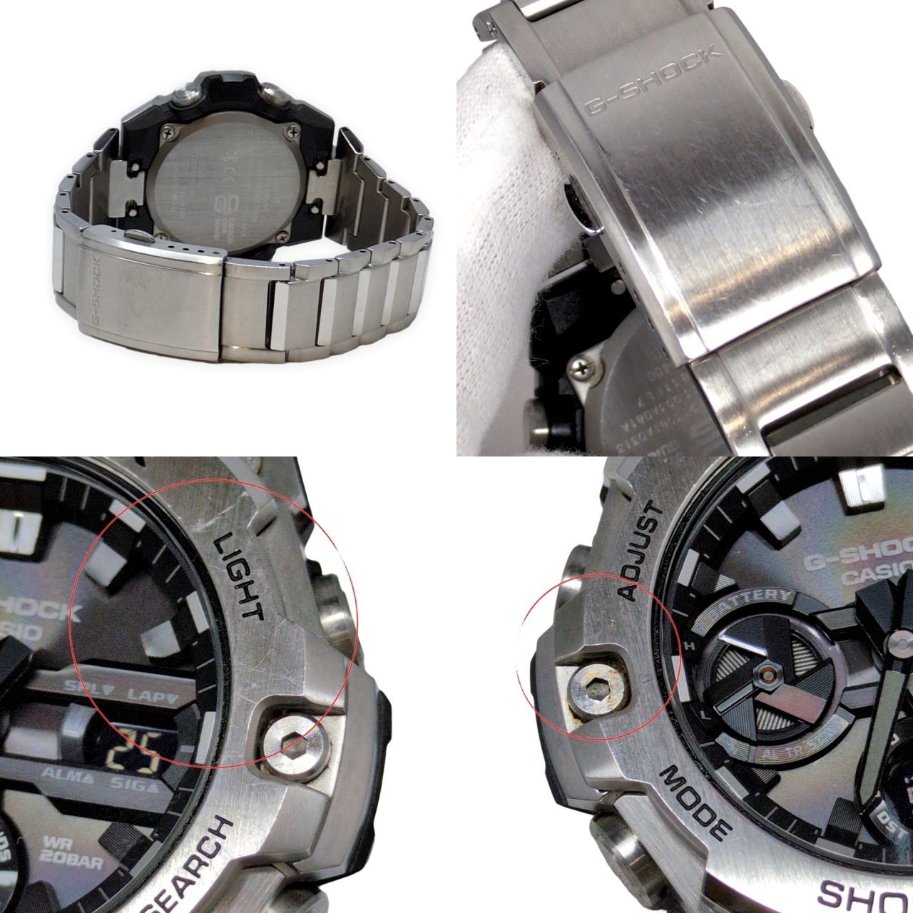 G-SHOCK ジーショック GST-B400D-1A G-STEEL タフソーラー Bluetooth搭載 LEDライト シルバー ブラック 2021年5月発売 G-SHOCK ジーショック GST-B400D-1A G-STEEL タフソーラー Bluetooth搭載 LEDライト シルバー ブラック 2021年5月発売