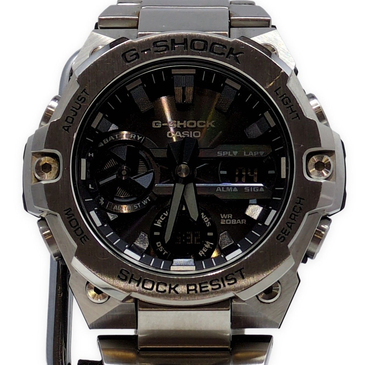 G-SHOCK ジーショック GST-B400D-1A G-STEEL タフソーラー Bluetooth搭載 LEDライト シルバー ブラック 2021年5月発売
