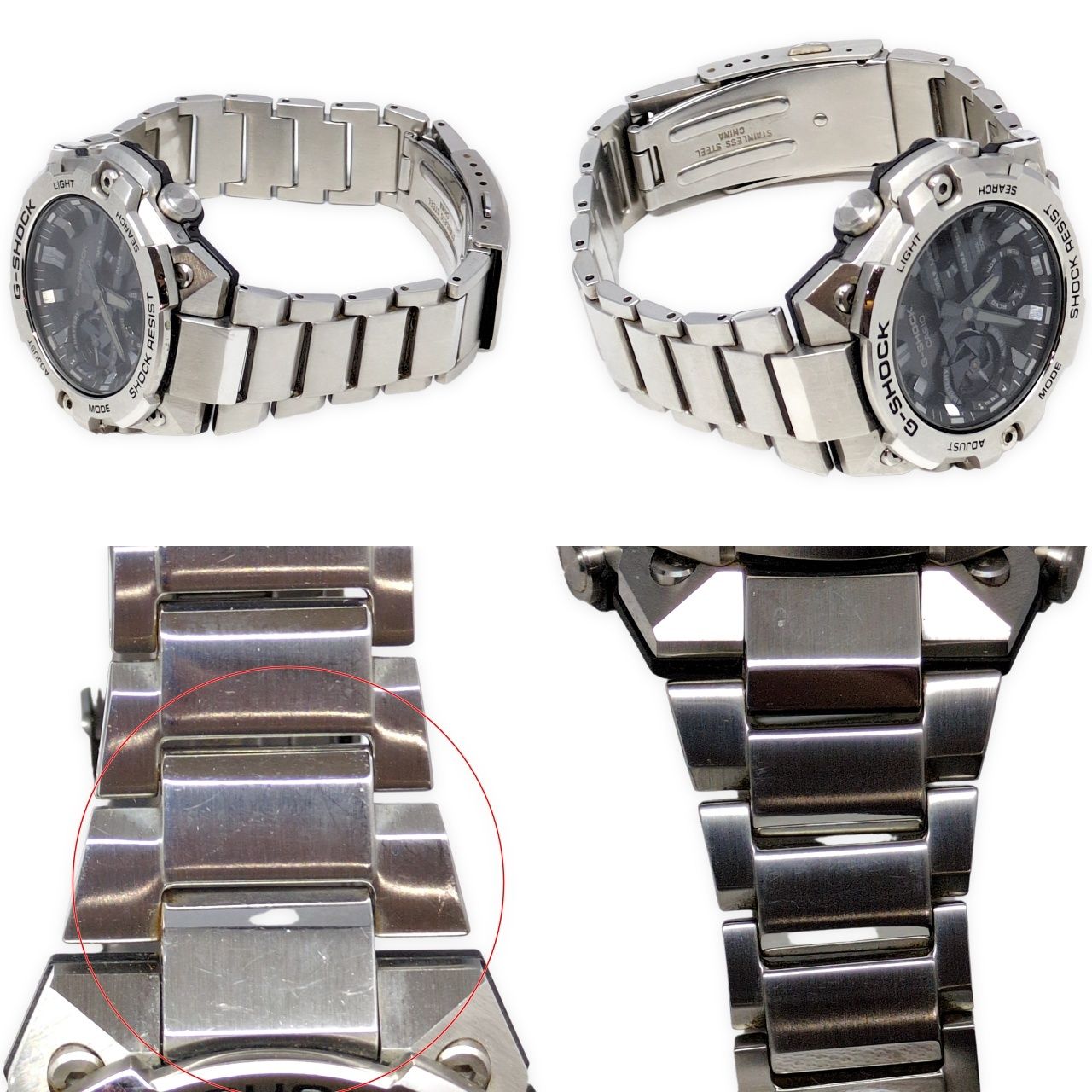 G-SHOCK ジーショック GST-B400D-1A G-STEEL タフソーラー Bluetooth搭載 LEDライト シルバー ブラック 2021年5月発売 G-SHOCK ジーショック GST-B400D-1A G-STEEL タフソーラー Bluetooth搭載 LEDライト シルバー ブラック 2021年5月発売
